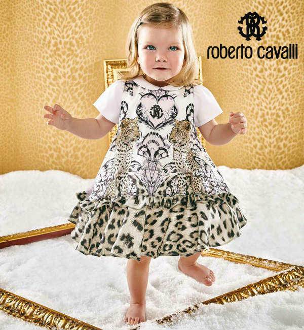 Roberto Cavalli Baby Girls Leopard 