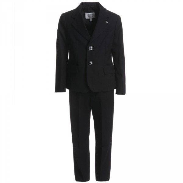 navy blue armani suit