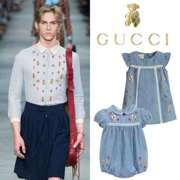 blue gucci outfit