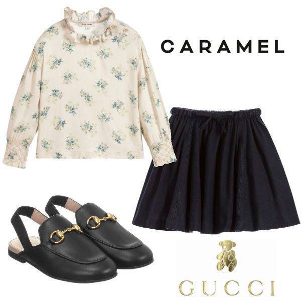 Gucci | Shoes | Girls Gg Supreme Blue Ballet Flatssize Us 2 Eu 29 | Poshmark
