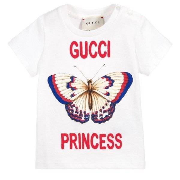 GUCCI Baby Girl Princess Butterfly T-shirt