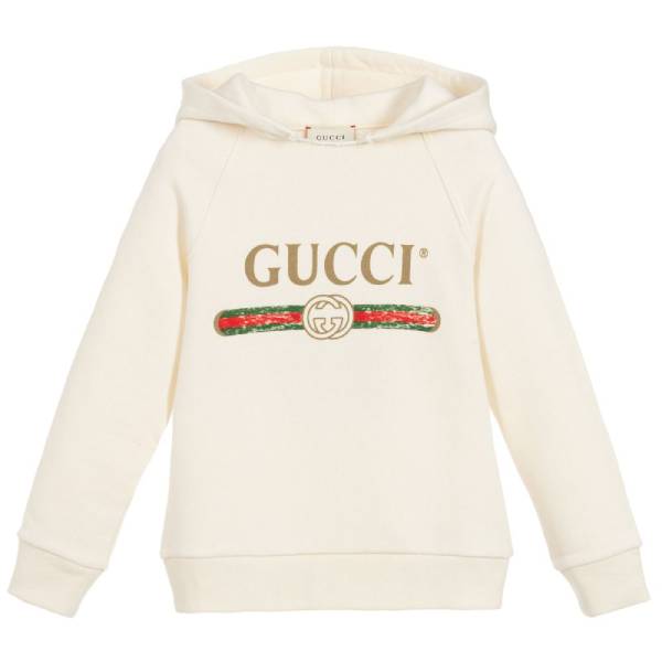 Mason Disick - Gucci Kids Ivory Vintage Logo Sweatshirt