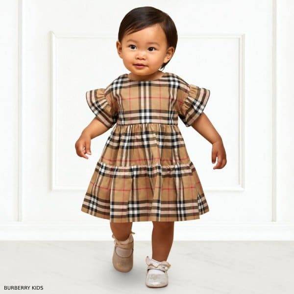 burberry inspired toddler dress