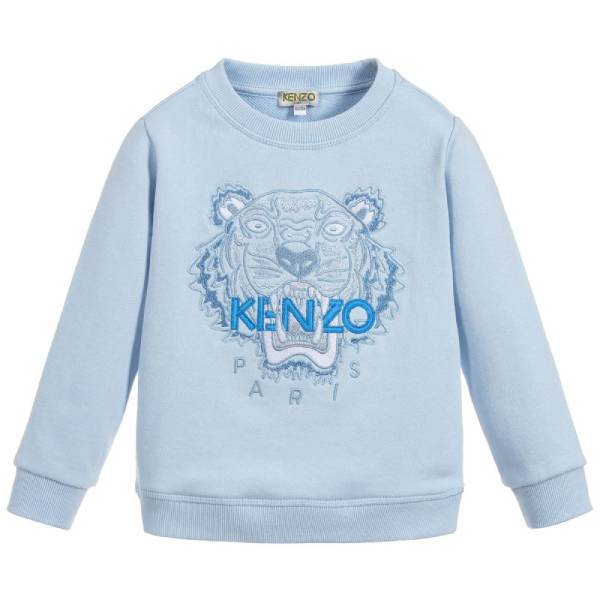Kenzo Baby Boy Mini Me Blue Tiger Logo 