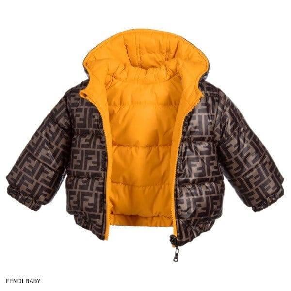 fendi orange puffer jacket