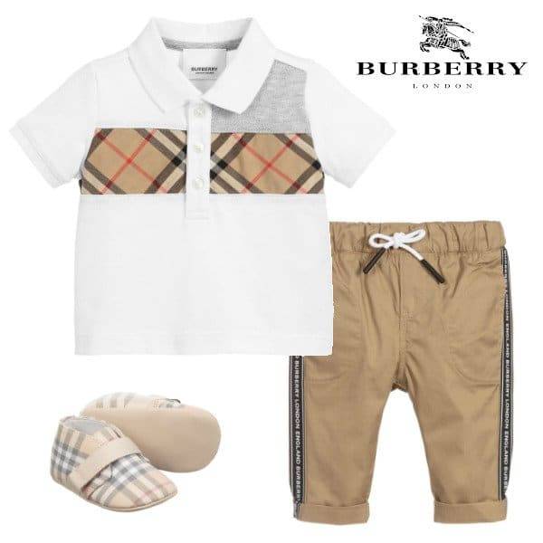 baby boy burberry polo shirt