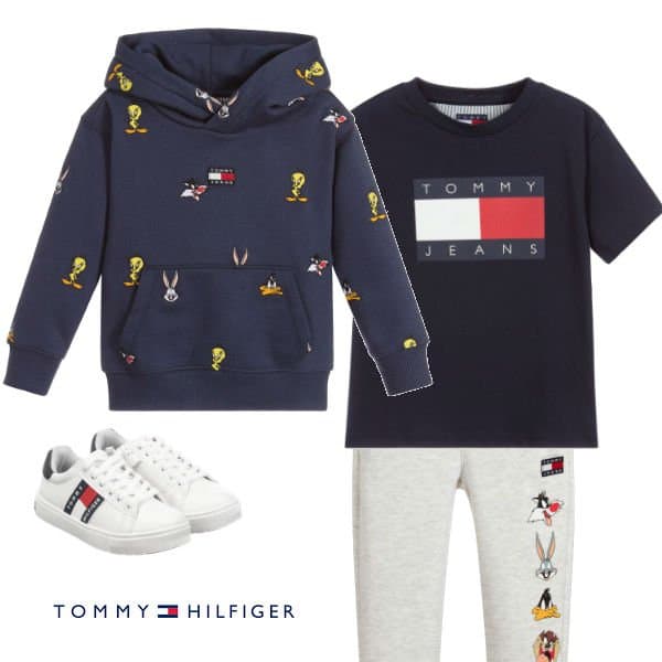 tommy hilfiger toddler sweatsuit