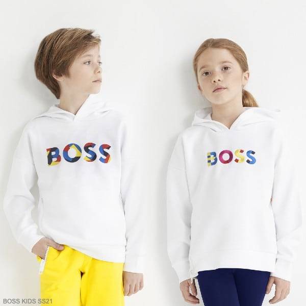 BOSS Kidswear logo-embroidered pyjama set - White
