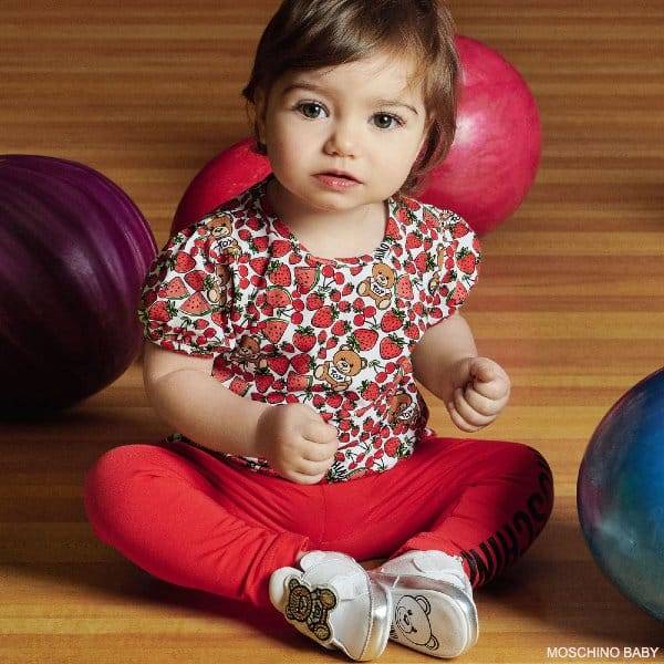 Baby-girl Pink T-shirt and Trousers. Stock Image - Image of fashion, child:  99638667