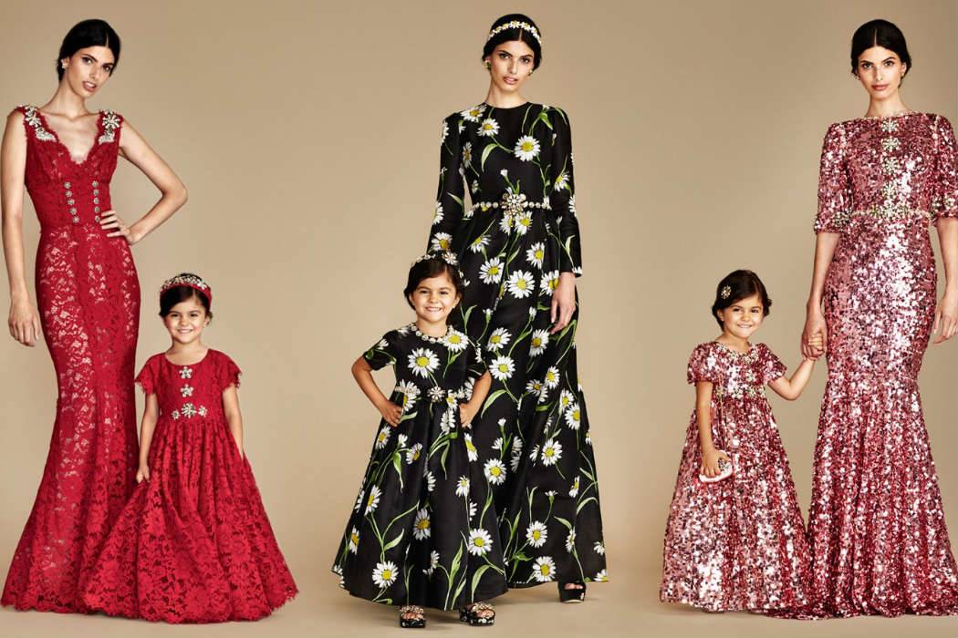 Dolce & Gabbana Girls Mommy & Mini Me Evening Bambina Gown Collection