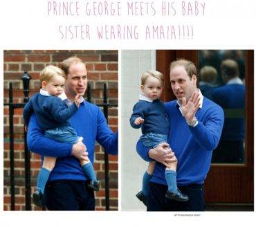 Prince George Meets Sister Charlotte Wearing Rachel Riley & Amaia ...