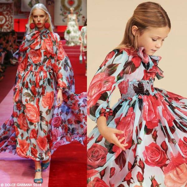 Dolce And Gabbana Girl Mini Me Runway Style Spring 2018